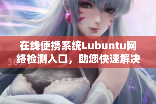 在線便攜系統(tǒng)Lubuntu網(wǎng)絡檢測入口，助您快速解決軟件問題！