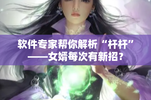 軟件專家?guī)湍憬馕觥皸U桿”——女婿每次有新招？