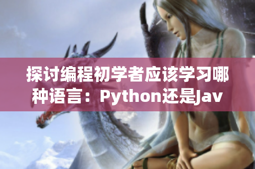 探討編程初學(xué)者應(yīng)該學(xué)習(xí)哪種語(yǔ)言：Python還是Java？