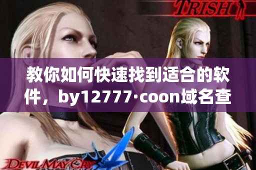 教你如何快速找到適合的軟件，by12777·coon域名查詢攻略！