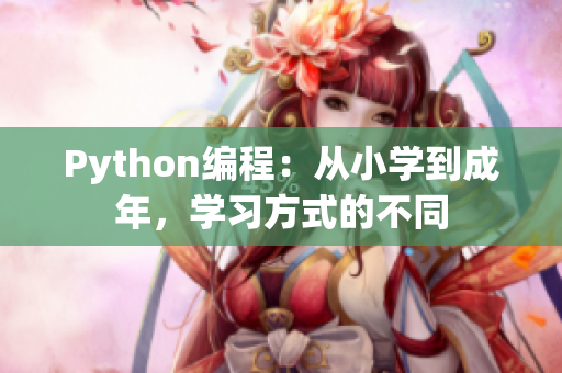 Python編程：從小學(xué)到成年，學(xué)習(xí)方式的不同