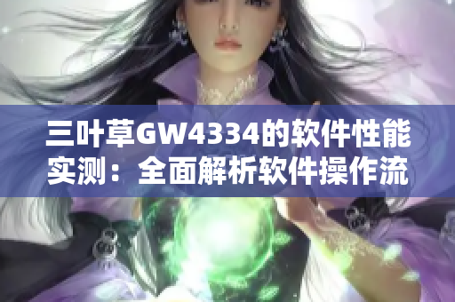 三葉草GW4334的軟件性能實測：全面解析軟件操作流暢度