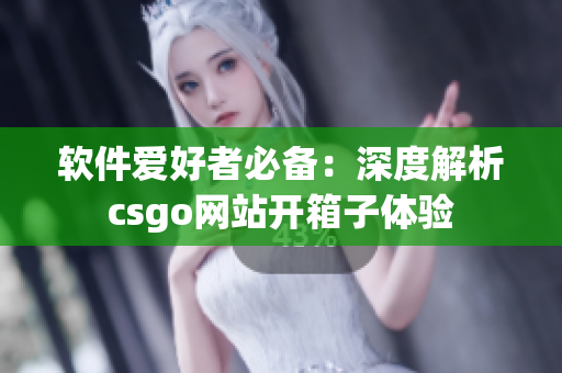 軟件愛好者必備：深度解析csgo網(wǎng)站開箱子體驗