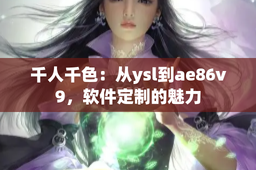 千人千色：從ysl到ae86v9，軟件定制的魅力