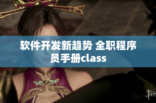 軟件開發(fā)新趨勢 全職程序員手冊class