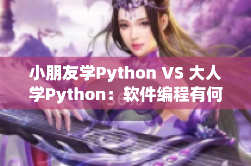 小朋友學(xué)Python VS 大人學(xué)Python：軟件編程有何不同