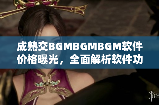 成熟交BGMBGMBGM軟件價格曝光，全面解析軟件功能與性價比