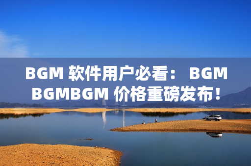 BGM 軟件用戶必看： BGMBGMBGM 價格重磅發(fā)布！