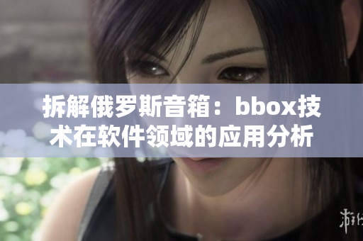 拆解俄羅斯音箱：bbox技術(shù)在軟件領(lǐng)域的應(yīng)用分析