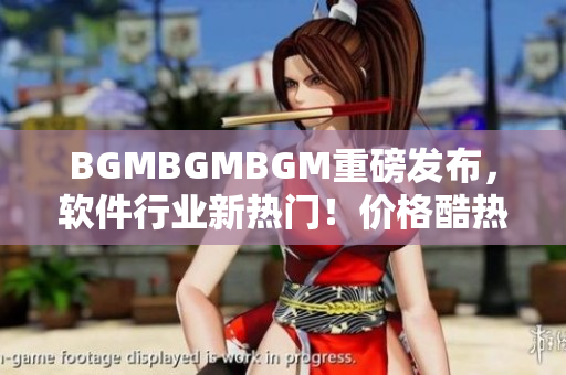 BGMBGMBGM重磅發(fā)布，軟件行業(yè)新熱門！價格酷熱接受預(yù)訂中！