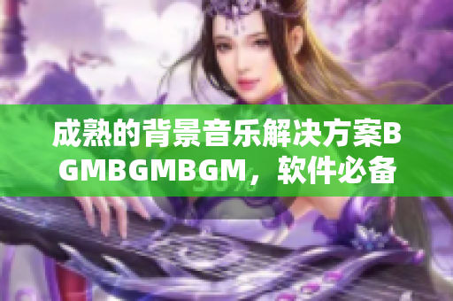 成熟的背景音樂解決方案BGMBGMBGM，軟件必備音樂庫