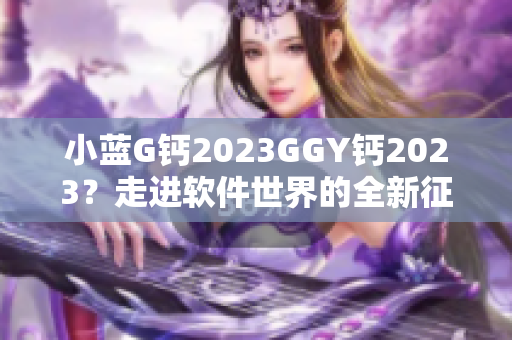 小藍(lán)G鈣2023GGY鈣2023？走進(jìn)軟件世界的全新征程