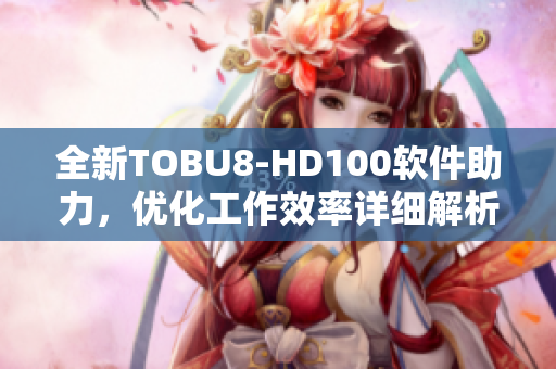 全新TOBU8-HD100軟件助力，優(yōu)化工作效率詳細(xì)解析