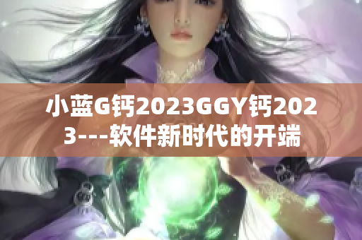 小藍(lán)G鈣2023GGY鈣2023---軟件新時(shí)代的開端