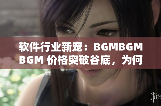 軟件行業(yè)新寵：BGMBGMBGM 價格突破谷底，為何成為開發(fā)者最愛？