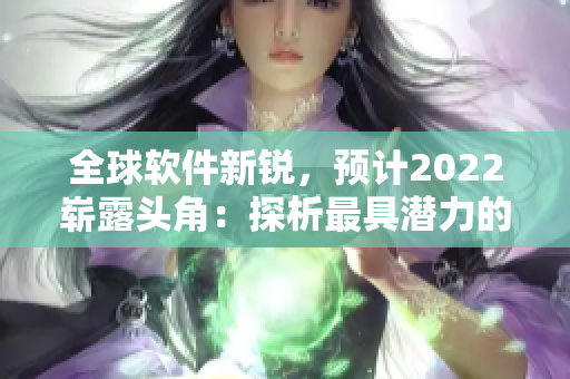 全球軟件新銳，預(yù)計2022嶄露頭角：探析最具潛力的軟件開發(fā)技術(shù)和趨勢