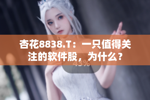 杏花8838.T：一只值得關(guān)注的軟件股，為什么？